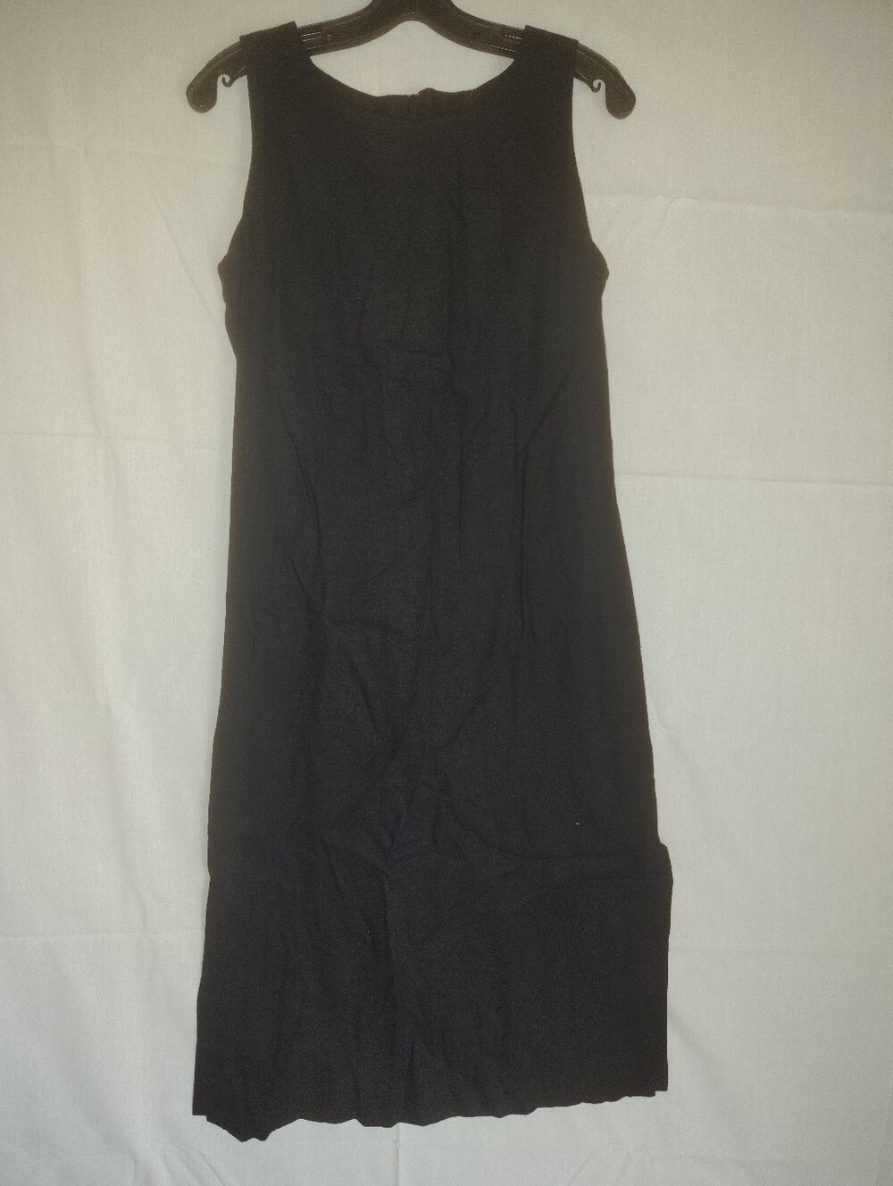 Classic Black Sleeveless Sheath Dress John Roberts Large